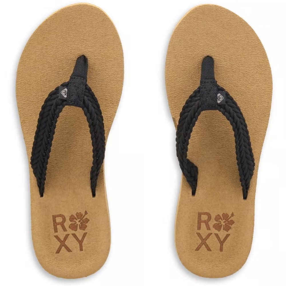 Roxy Tidepool Braided Flip Flop Sandals